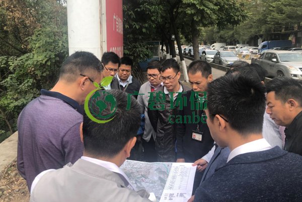 大良街道、順控環(huán)保水務(wù)等領(lǐng)導(dǎo)到金陡涌黑臭水體治理現(xiàn)場(chǎng)視察工作(圖4)